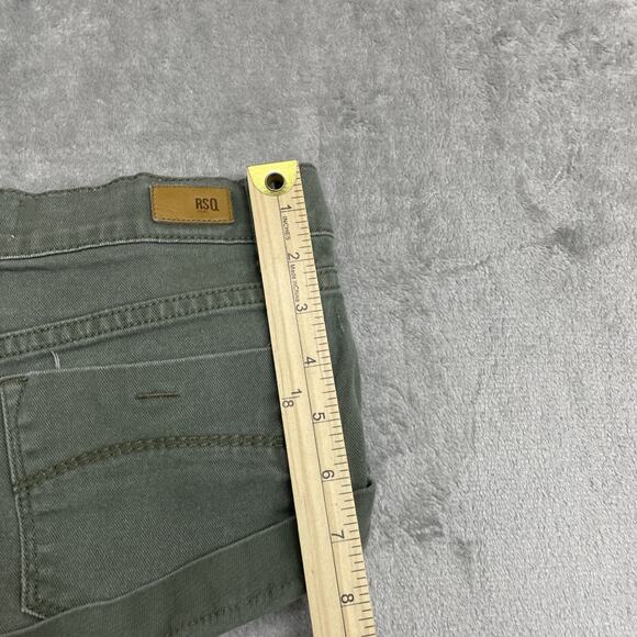 RSQ Malibu Short Women’s Size 1 DENIM JEAN SHORTS Green - Picture 5 of 5